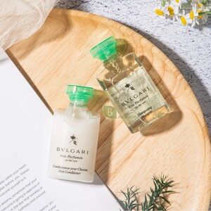 Bulgari Eau Parfumée Cleanser & Exfoliant Set - Green and Cream—40ml each